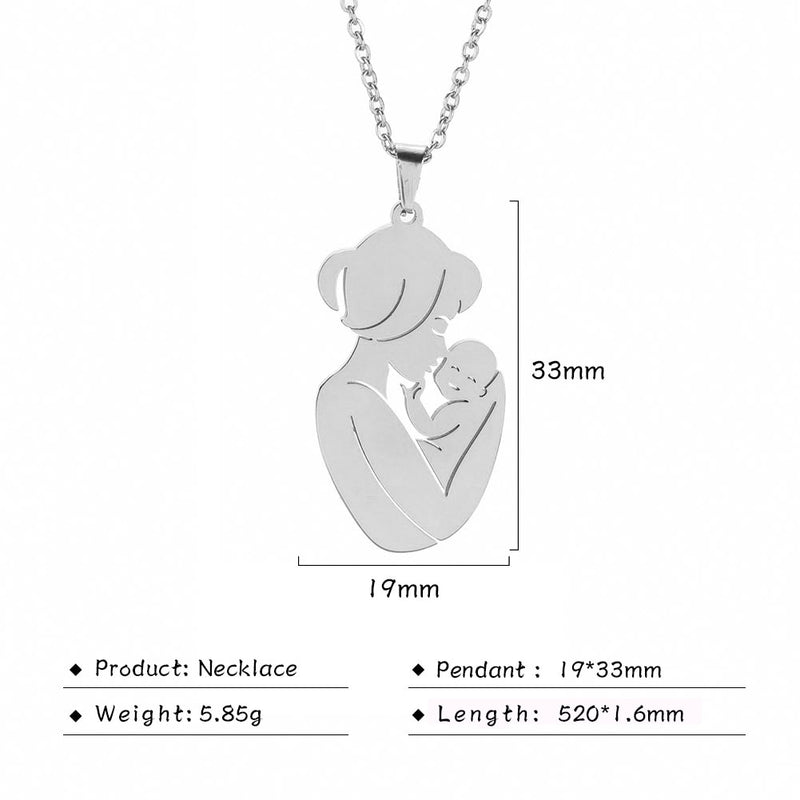 Family Father Mother Child  Gift Pendant Jewelry